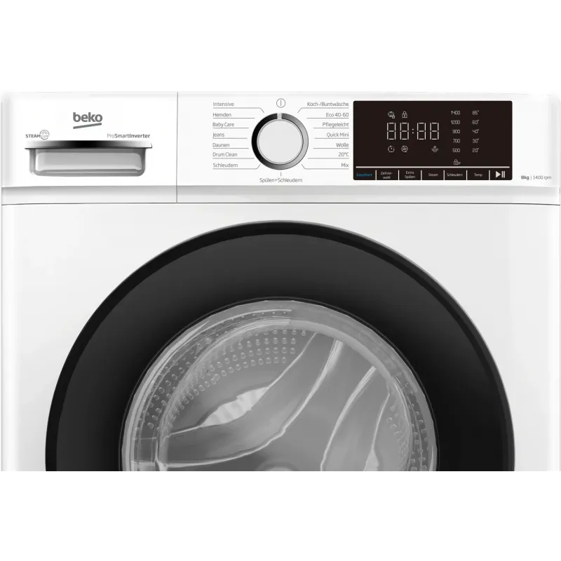 Beko WMOFE841 - Nieuw in doos -  Duits display - Wasmachine 8 kg - A  -SteamCure 