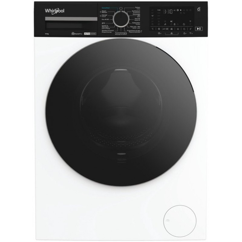 Whirlpool WPM 07W - ADS BE - Wasmachine - Voorbelading 10 kg - 1400 RPM - Zwart/Wit