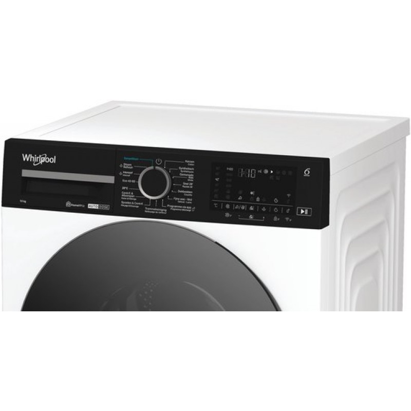 Whirlpool WPM 07W - ADS BE - Wasmachine - Voorbelading 10 kg - 1400 RPM - Zwart/Wit