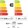 Beko B3DFT512447W vrijstaande wasdroogcombinatie, 12 kg wassen, 8 kg drogen, geschikt voor mensen met allergieën, touch-display met uitgestelde startfunctie 0-24 uur, bluetooth, stoomfunctie, navulfunctie, wit