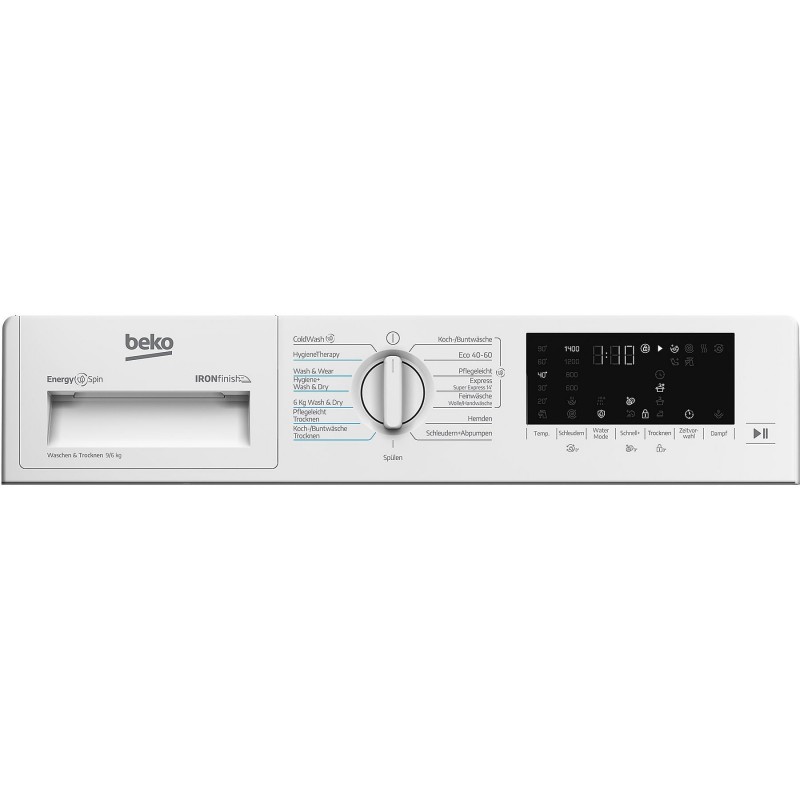 BEKO B5DBT6941W Wasdroogcombinatie (9 kg / 6 kg, 1351 tpm)