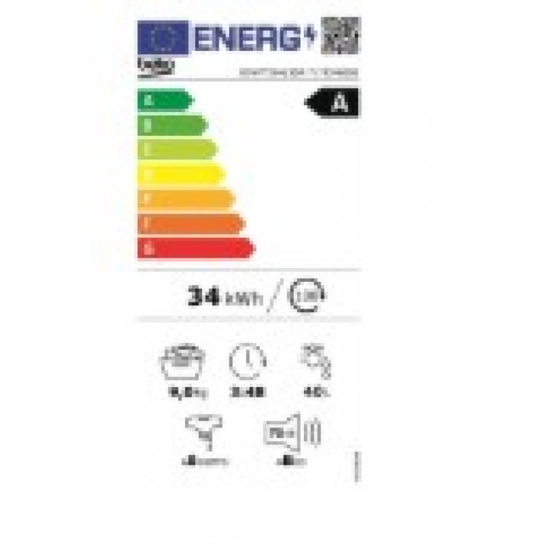 Beko B5WFT594138W | Wasmachine | 9 kg