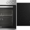 Beko BBUE12020X inbouw oven en kookplaat set: Glaskeramische kookplaat met roestvrijstalen frame