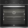 Beko BBVM13400XDS Inbouwoven, 59,4 cm breed, 72 liter, SteamShine, soft-close deur, grillfunctie, gescheiden kookgedeelte, zwart