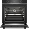 Beko BBVM13400XDS Inbouwoven, 59,4 cm breed, 72 liter, SteamShine, soft-close deur, grillfunctie, gescheiden kookgedeelte, zwart