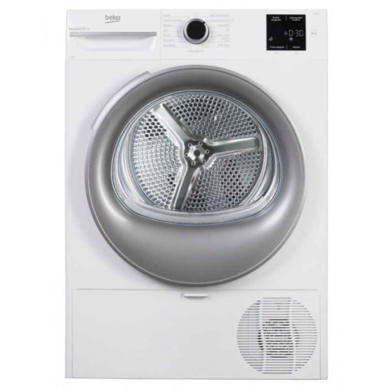 Beko Bm3t38210w1 - Warmtepompdroger - 8 kg - 64 dB - Energieklasse E