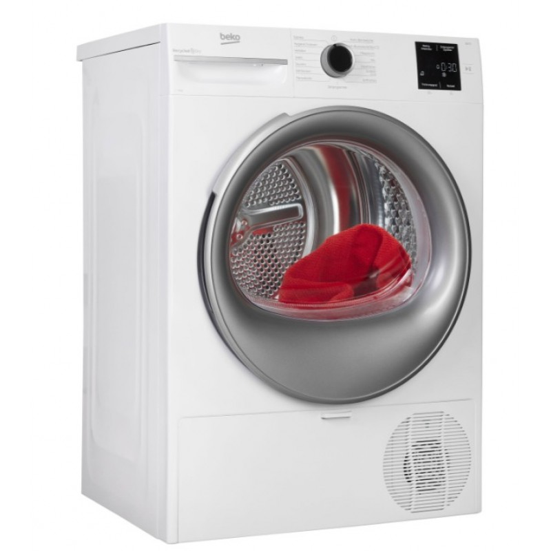 Beko Bm3t38210w1 - Warmtepompdroger - 8 kg - 64 dB - Energieklasse E