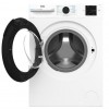 Beko BM3WFU3841X vrijstaande wasmachine, volautomatische wasmachine, 8 kg, centrifuge keuze 1400 omw/min, stoomfunctie, hygiëne+ geschikt voor mensen met allergieën, koudewash-water- en tijdbesparing