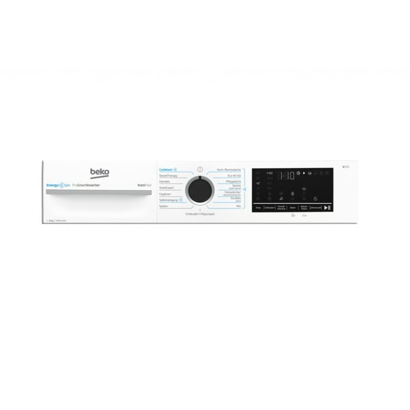 BEKO BM3WFU4841A Wasmachine - Nieuw in doos - Duits display - Voorlader, vrijstaand, 8 kg, A, 1400 tpm