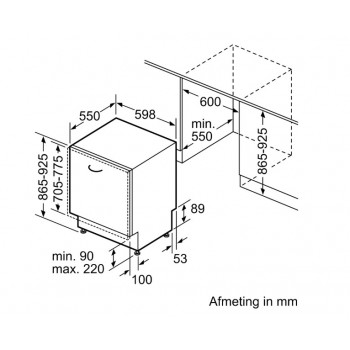 Bosch SBV6ZB806E - vaatwasser volledig geïntegreerd 