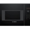 Bosch BFL523MB1F - Serie 4 - Inbouwmagnetron - 38x59 cm - 20 l - Zwart - Eenvoudig te reinigen met hydrolyse