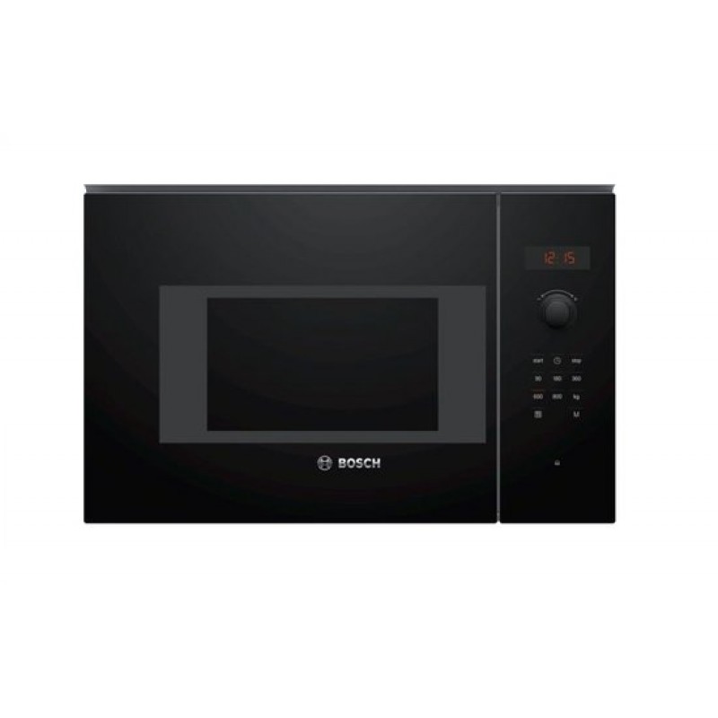 Bosch BFL523MB1F - Serie 4 - Inbouwmagnetron - 38x59 cm - 20 l - Zwart - Eenvoudig te reinigen met hydrolyse