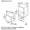 Bosch BFL523MB1F - Serie 4 - Inbouwmagnetron - 38x59 cm - 20 l - Zwart - Eenvoudig te reinigen met hydrolyse