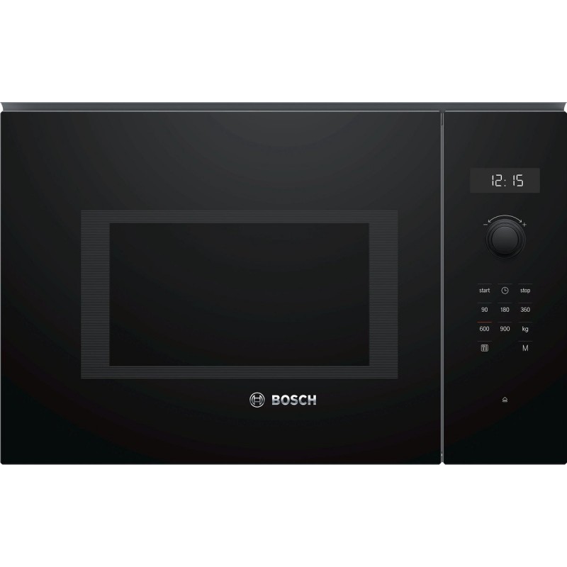 Bosch BFL554MB0 - Serie 6 - Inbouwmagnetron - 25 l - 900 W - Eenvoudig te reinigen: hydrolyse - Zwart
