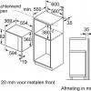 Bosch BFL554MB0 - Serie 6 - Inbouwmagnetron - 25 l - 900 W - Eenvoudig te reinigen: hydrolyse - Zwart