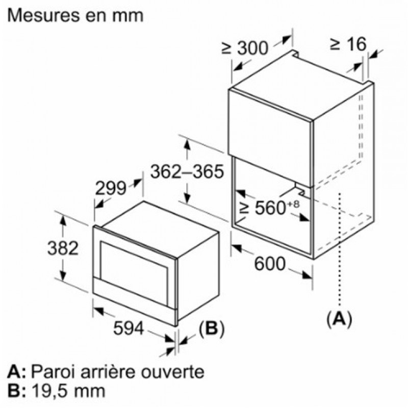 Bosch BFL7221B1 - Serie 8 - Inbouwmagnetron