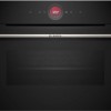 Bosch CBG7741B1 - Serie 8 - Compacte oven - 60 cm x 45 cm - Air Fry-functie: voor perfect en gezonde gefrituurde gerechten - Eenvoudig te reinigen met pyrolytische zelfreiniging - Home Connect