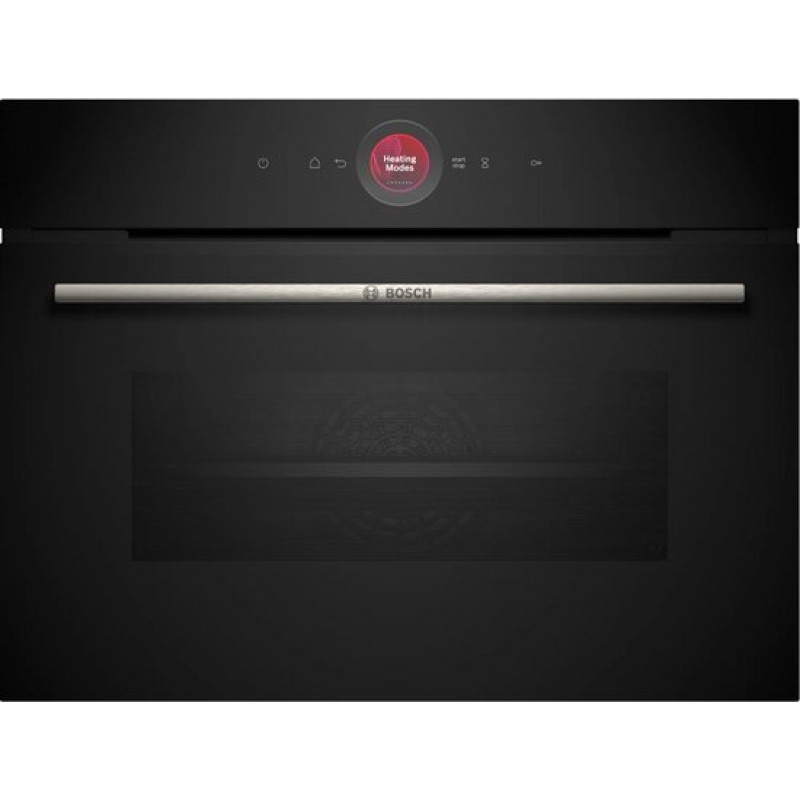 Bosch CBG7741B1 - Serie 8 - Compacte oven - 60 cm x 45 cm - Air Fry-functie: voor perfect en gezonde gefrituurde gerechten - Eenvoudig te reinigen met pyrolytische zelfreiniging - Home Connect