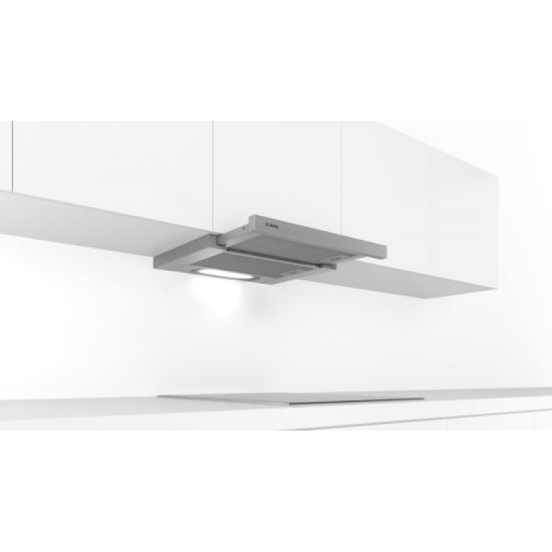 Bosch Serie 4 DFT63AC50 Afzuigkap 360 m³/uur Semi-inbouw (uittrekbaar) Zilver D