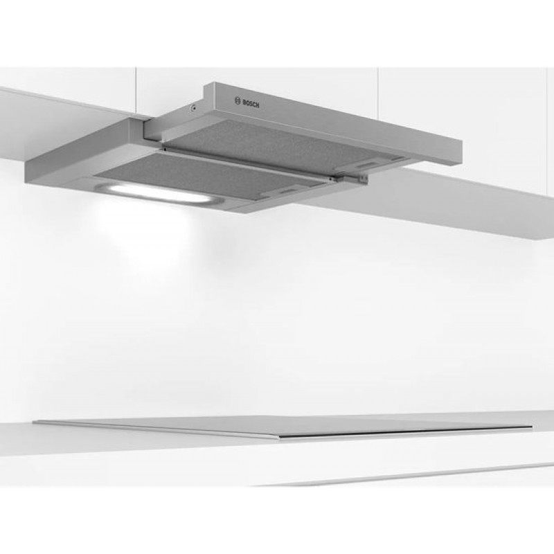 Bosch Serie 4 DFT63AC50 Afzuigkap 360 m³/uur Semi-inbouw (uittrekbaar) Zilver D
