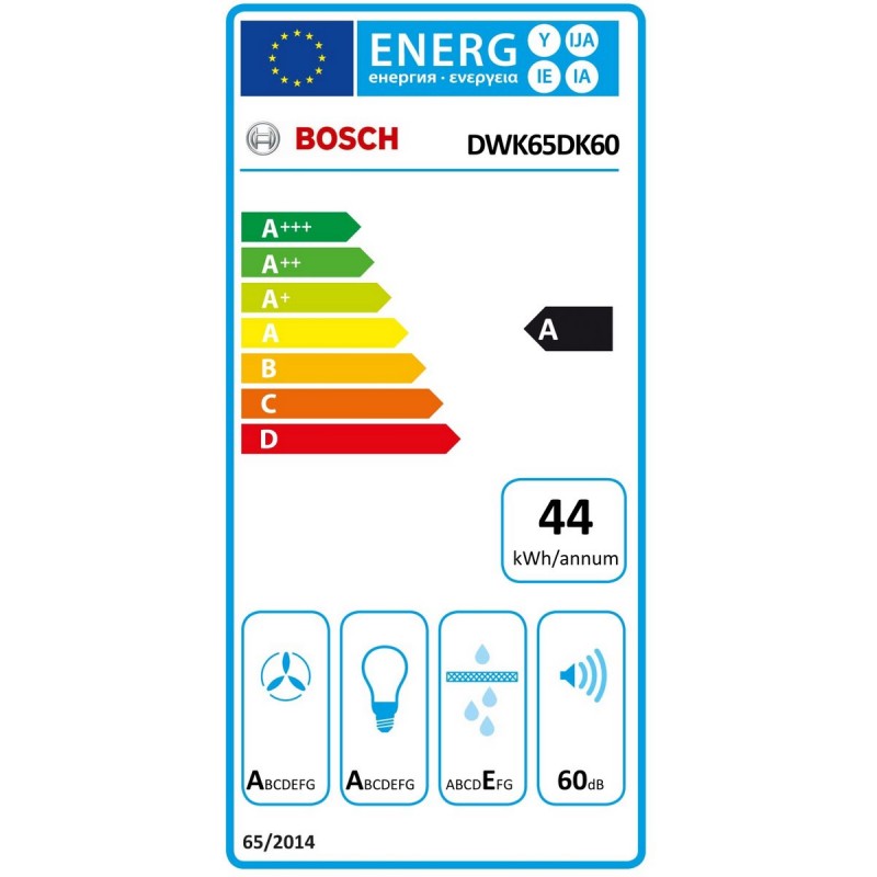Bosch Serie 2 DWK65DK60 - Afzuigkap