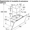 Bosch DWK85DK60 - Serie 2 - Afzuigkap - Wandshouwkap - 80 cm - Motor met laag geluidsniveau - Ledverlichting - Zwart