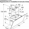 Bosch DWK85DK60 - Serie 2 - Afzuigkap - Wandshouwkap - 80 cm - Motor met laag geluidsniveau - Ledverlichting - Zwart