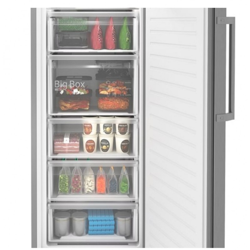 Bosch GSN36VLCG - Serie 4 - Vrijstaande vriezer - Extra grote inhoud 334L - Total No Frost - Nooit meer ontdooien - Home Connect - Metal Look