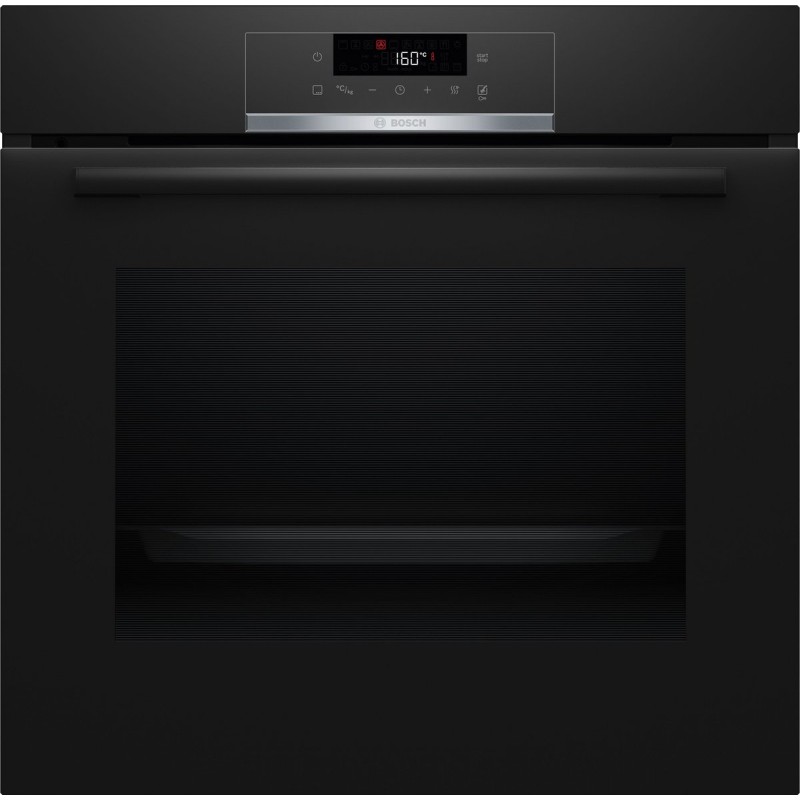 Bosch - HBA571BB3 - Serie 4 - Inbouwoven - Eenvoudig te reinigen met pyrolytische zelfreiniging - Air Fry-functie: voor perfect en gezonde gefrituurde gerechten - Zwart - Energielabel A