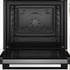 Bosch HBA572BB3F - Serie 4 - Inbouwoven - 71 l - Eenvoudig te reinigen met pyrolytische zelfreiniging - Air Fry-functie: voor perfect en gezonde gefrituurde gerechten -Zwart