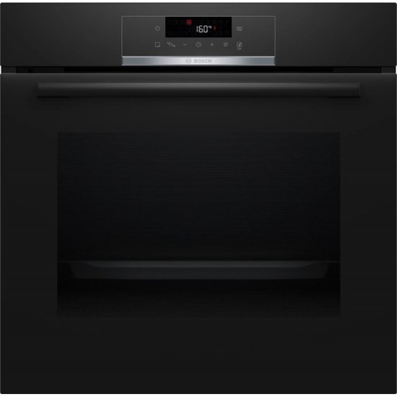 Bosch HBA572EB3 - Serie 4 - Inbouwoven - 71 L - Eenvoudig te reinigen met pyrolytische zelfreiniging - Air Fry-functie met bakplaat: gezondere manier om te snacken - 3600 W - Zwart