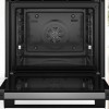 Bosch HBA572EB3 - Serie 4 - Inbouwoven - 71 L - Eenvoudig te reinigen met pyrolytische zelfreiniging - Air Fry-functie met bakplaat: gezondere manier om te snacken - 3600 W - Zwart