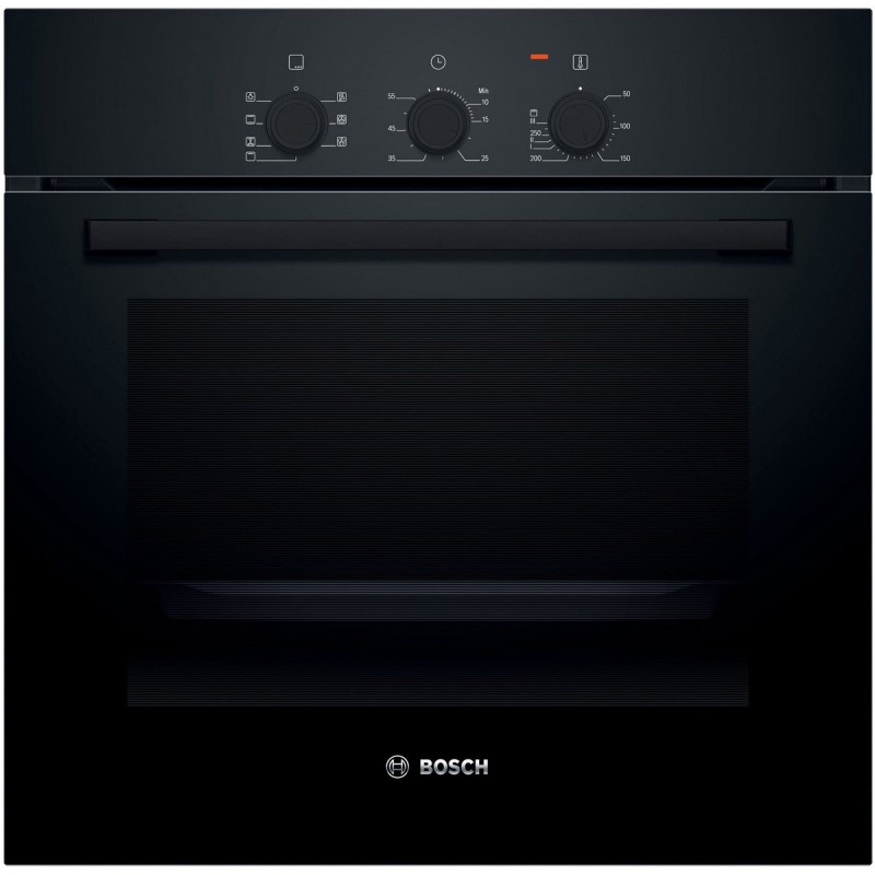 Bosch HBF011BA2 - Serie 2 - Inbouwoven - 60 x 60 cm - Zwart - Energielabel A - 3D hetelucht