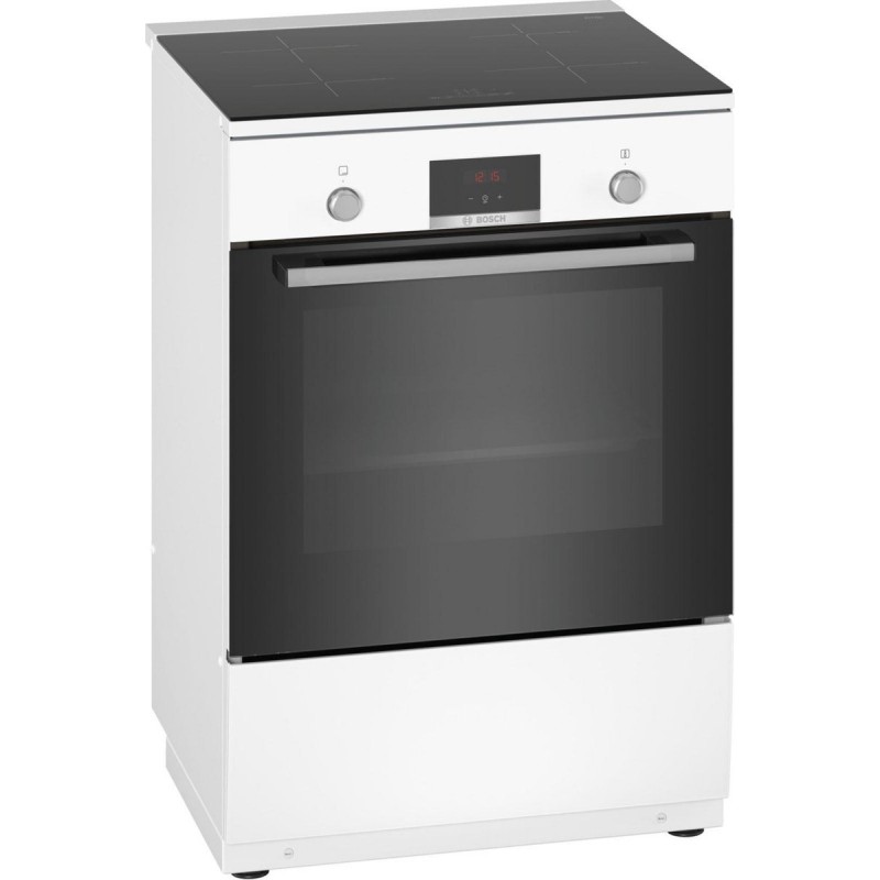 Bosch HLN39A020 - Serie 4 - Fornuis - Vrijstaand inductiefornuis - 3D Hetelucht: gelijkmatige luchtverdeling - Wit