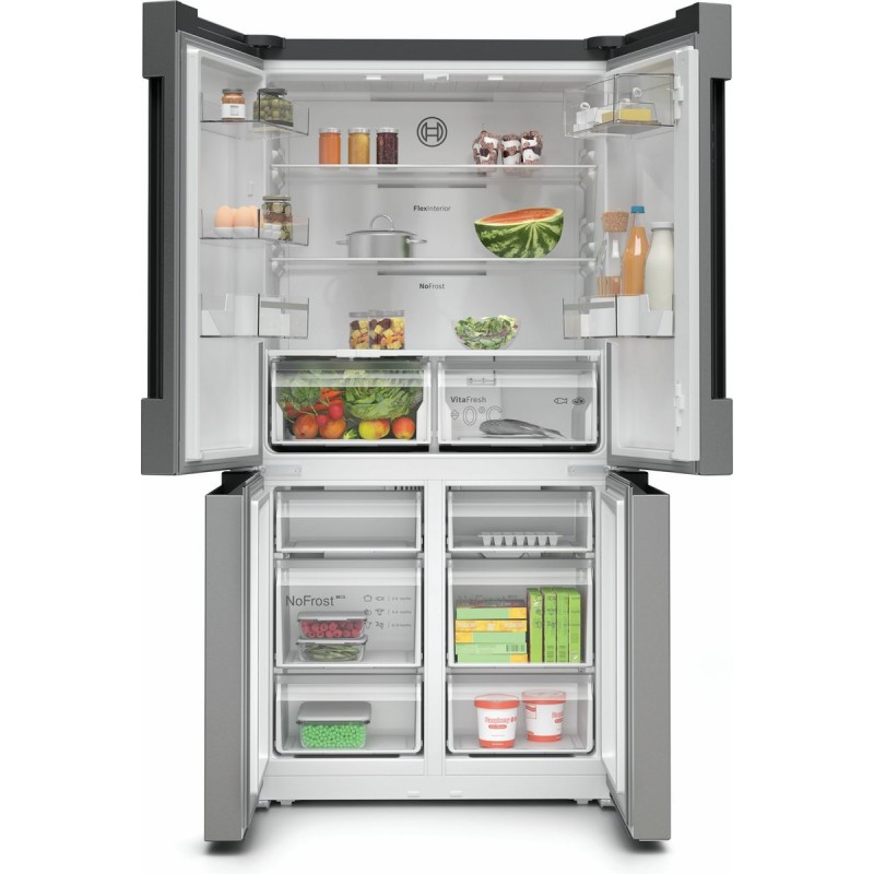 Bosch KFN96VPEA - Serie 4 - Amerikaanse koelkast - 4 French Door - Extra breed - RVS - VitaFresh XXL - Total No Frost