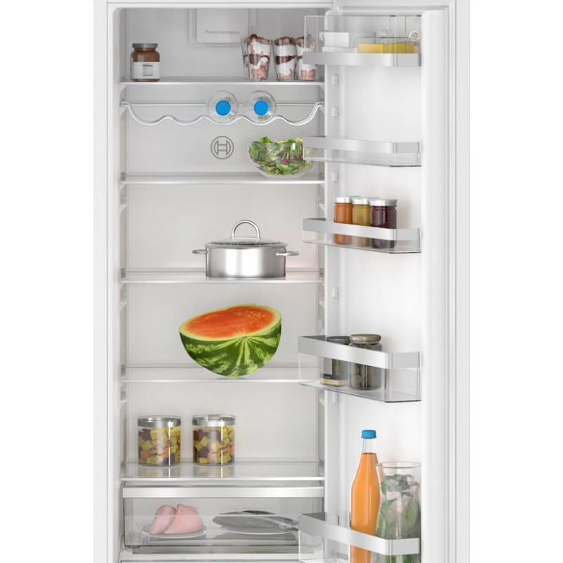 Bosch KIR81ADC0 Serie 6 – Inbouw Koelkast - 177.2 cm – Vlakscharnier – SoftClose – Zeer stil - VitaFresh XXL 0°C: houd etenswaren langer vers met extra ruime vershoudlades - Ledverlichting