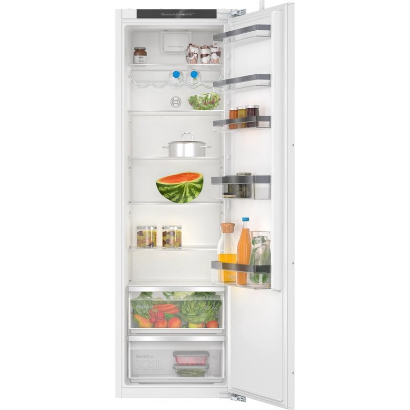 Bosch KIR81VFE0 - Serie 4 - Inbouwkoelkast - Vlakscharnier - 177.2 x 54.1 cm - Zeer stil - Deur op deur - led verlichting - Extra ruime lade voor groente en fruit 