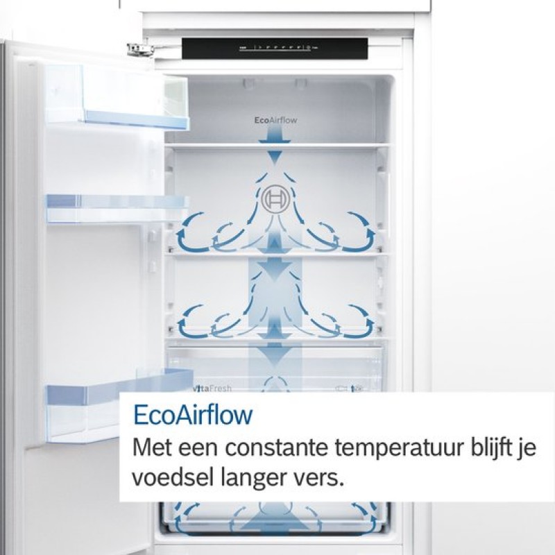 Bosch KIV86NSE0 - Serie 2 - inbouw koel-vriescombinatie - Energielabel E