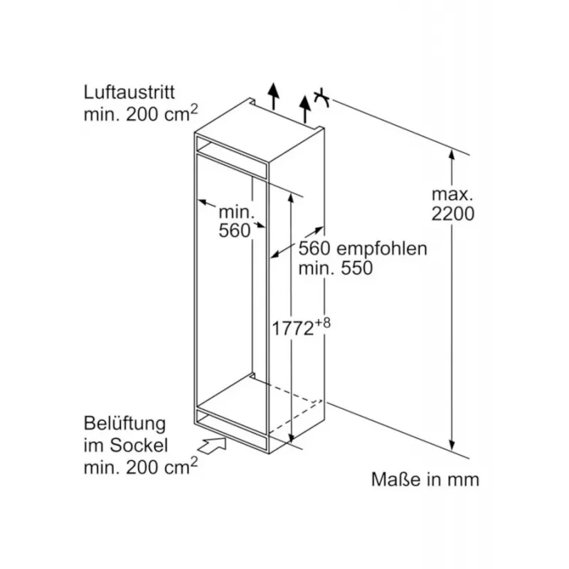 Bosch KIV86VSE2 koel vries combi koelkast 267 liter met 3 vaks vriesvak 177.5cm Vitafresh lowfrost