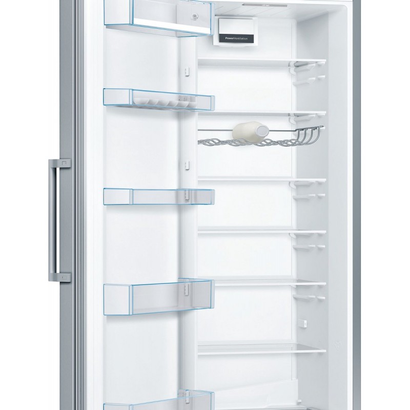 Bosch KSV36CIDP- Serie 4 - Vrijstaande koelkast - 186 x 60 cm - Zilver - Anti-fingerprint -Groente en fruit blijft langer vers met de VitaFresh lade -