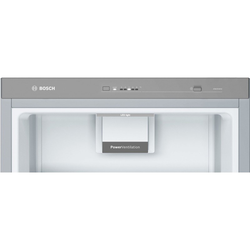 Bosch KSV36CIDP- Serie 4 - Vrijstaande koelkast - 186 x 60 cm - Zilver - Anti-fingerprint -Groente en fruit blijft langer vers met de VitaFresh lade -