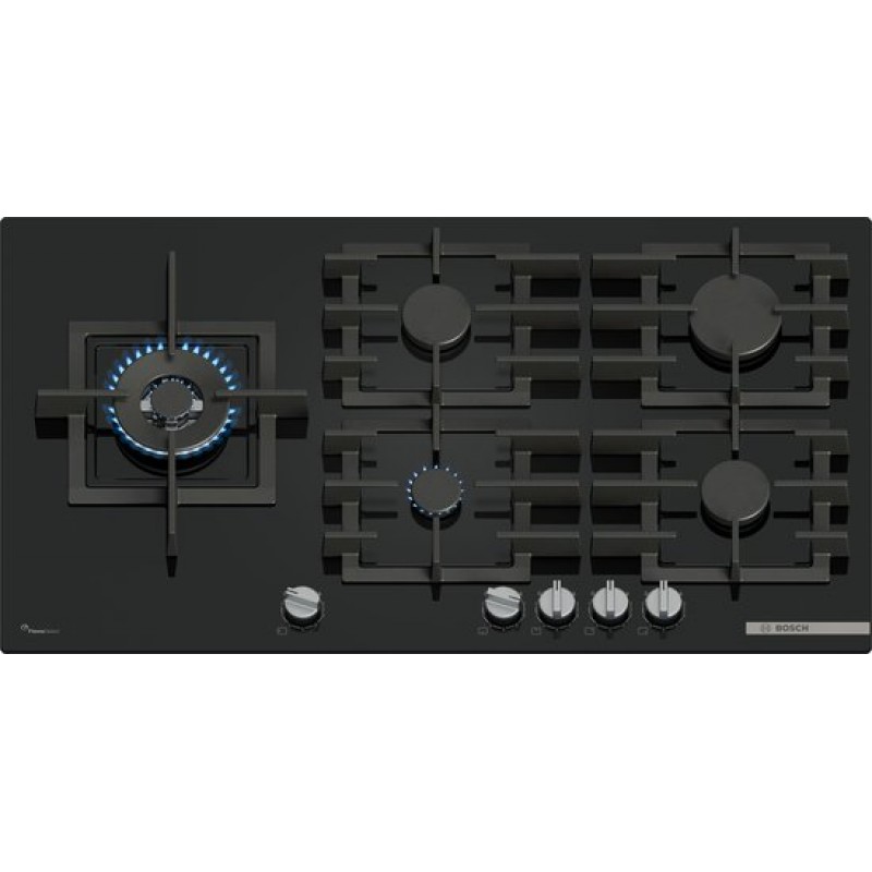 Bosch Serie 6 PPM9A6I40 - Inbouw gaskookplaat - Zwart - 90 cm - 5 zone(s)