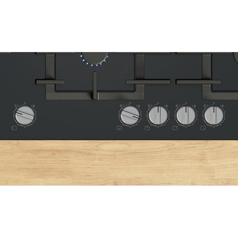 Bosch Serie 6 PPM9A6I40 - Inbouw gaskookplaat - Zwart - 90 cm - 5 zone(s)