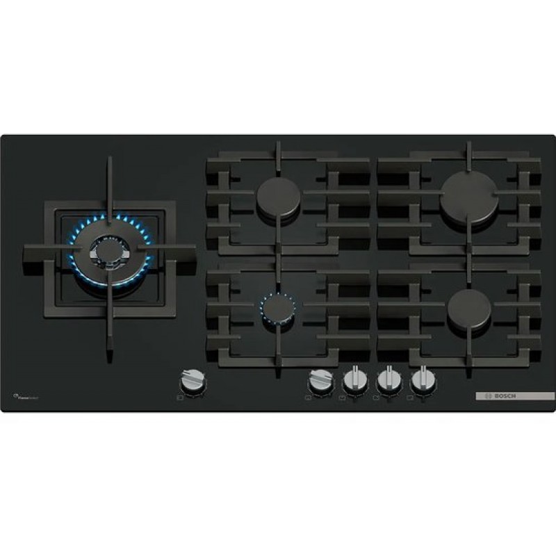 Bosch Serie 6 PPM9A6I40 - Inbouw gaskookplaat - Zwart - 90 cm - 5 zone(s)