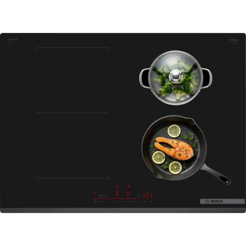Bosch PVS731HB1E - Inductiekookplaat - 70 cm - Zwart - Sneller koken met PowerBoost -CombiZone - Home Connect