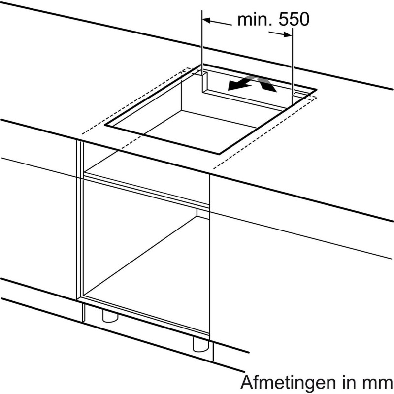 Bosch PVS731HC1E - Serie 6 - Inbouw inductiekookplaat - 70cm - CombiZone: combineer twee inductiezones - PerfectFry Plus: aanbranden behoort tot het verleden