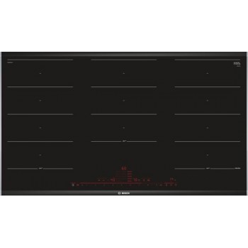Bosch PXX975DC1E - Serie 8 - Inbouw Inductiekookplaat - 90cm - PerfectFry: aanbranden behoort tot het verleden - FlexInduction maakt het mogelijk om twee zones te combineren tot één
