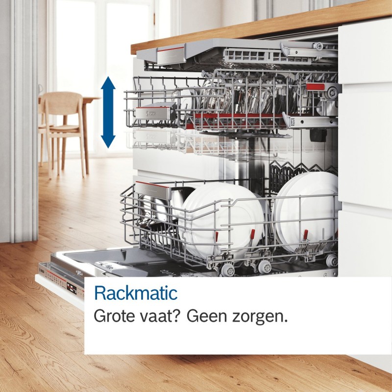 Bosch SMH6ZCX10E - Series 6 - Inbouw vaatwasser - 60 cm - Energielabel B - Home Connect - geschikt voor IKEA Keuken - PerfectDry met zeolith: perfecte droogresultaten met een laag energieverbruik