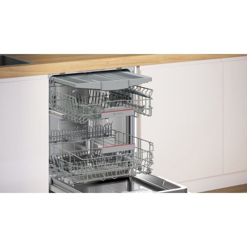 Bosch SMI4ECS28E - Serie 4 - Inbouwvaatwasser - 60 cm - Geborsteld staal - Energielabel A - Home Connect