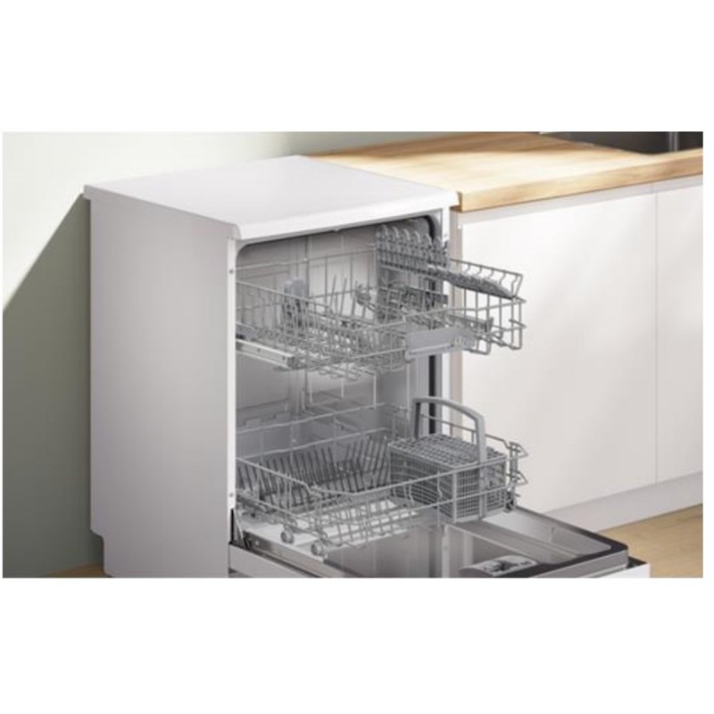 Bosch SMS26AW01F - Serie 2 - Vaatwasser - Vrijstaande vaatwasser - 60 cm - Wit - Extra Droog: optie voor extra grondige droogresultaten